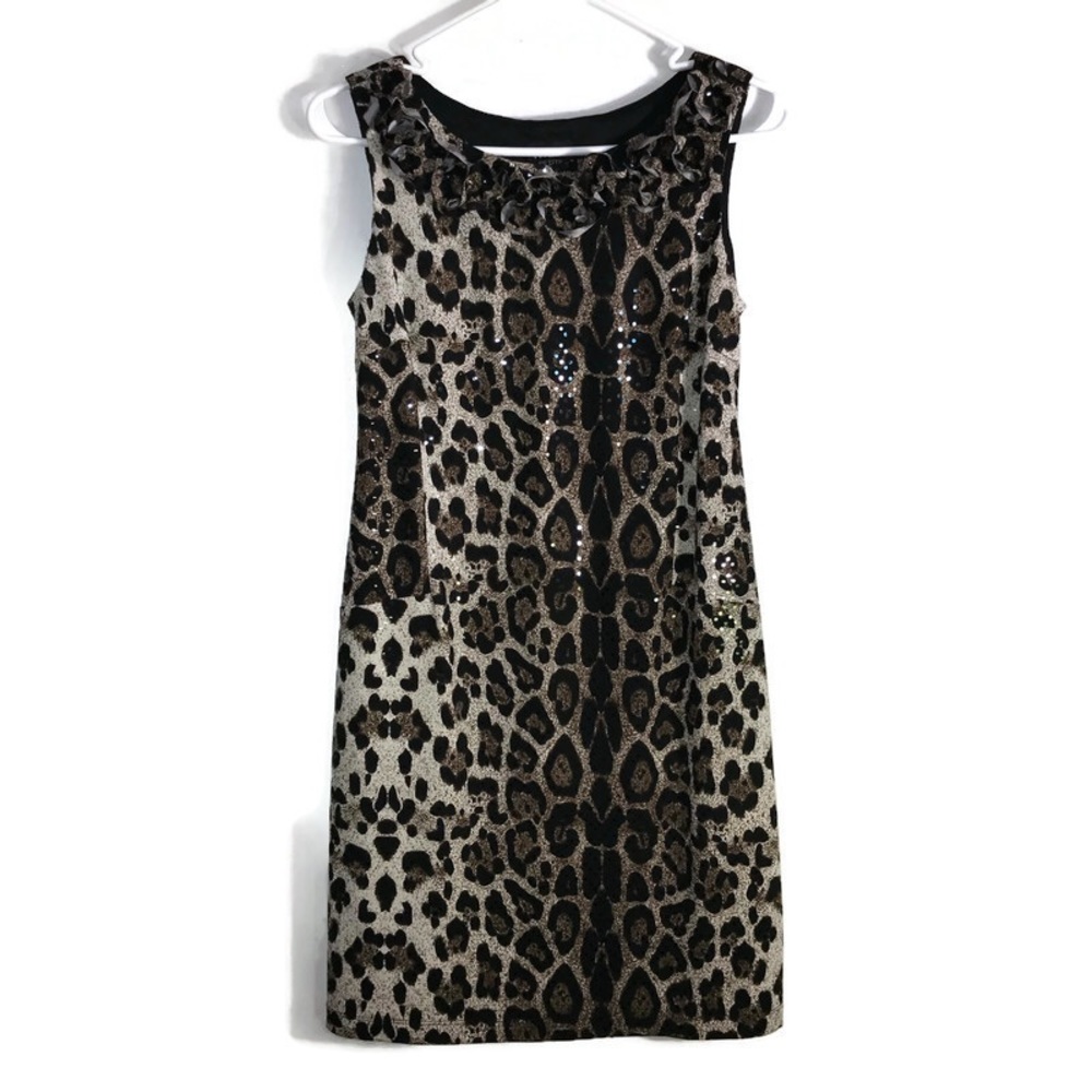 MSK Petite Leopard Print Dress
